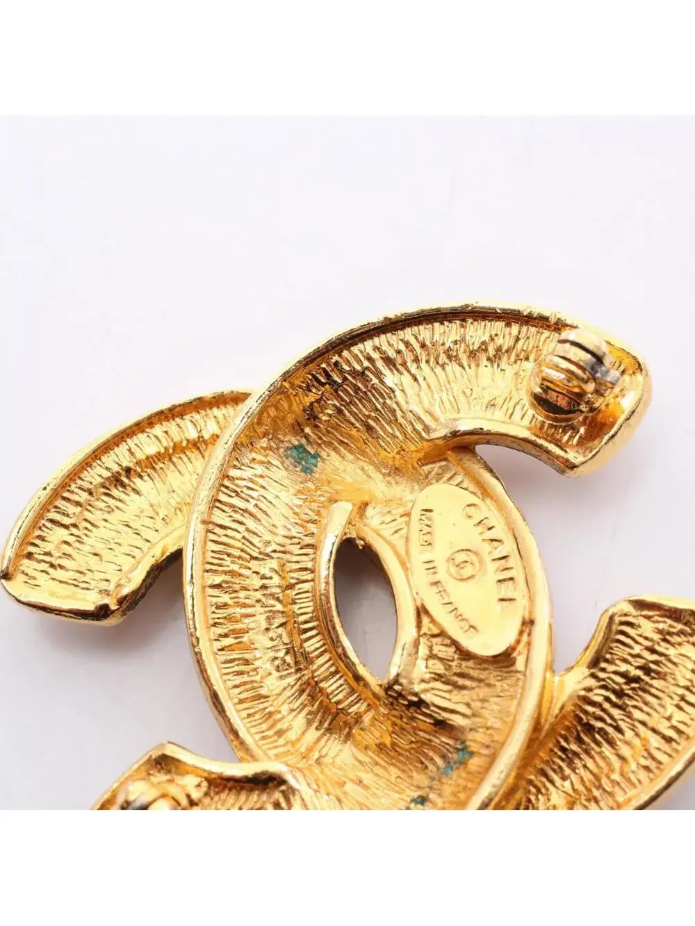 Chanel Cc Logo Brooch Metal #246670C11B
